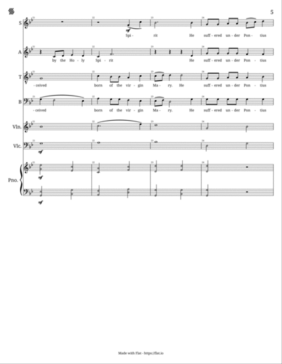 I Believe (SATB) I Believe (SATB) 4-Part scores gallery preview page 5