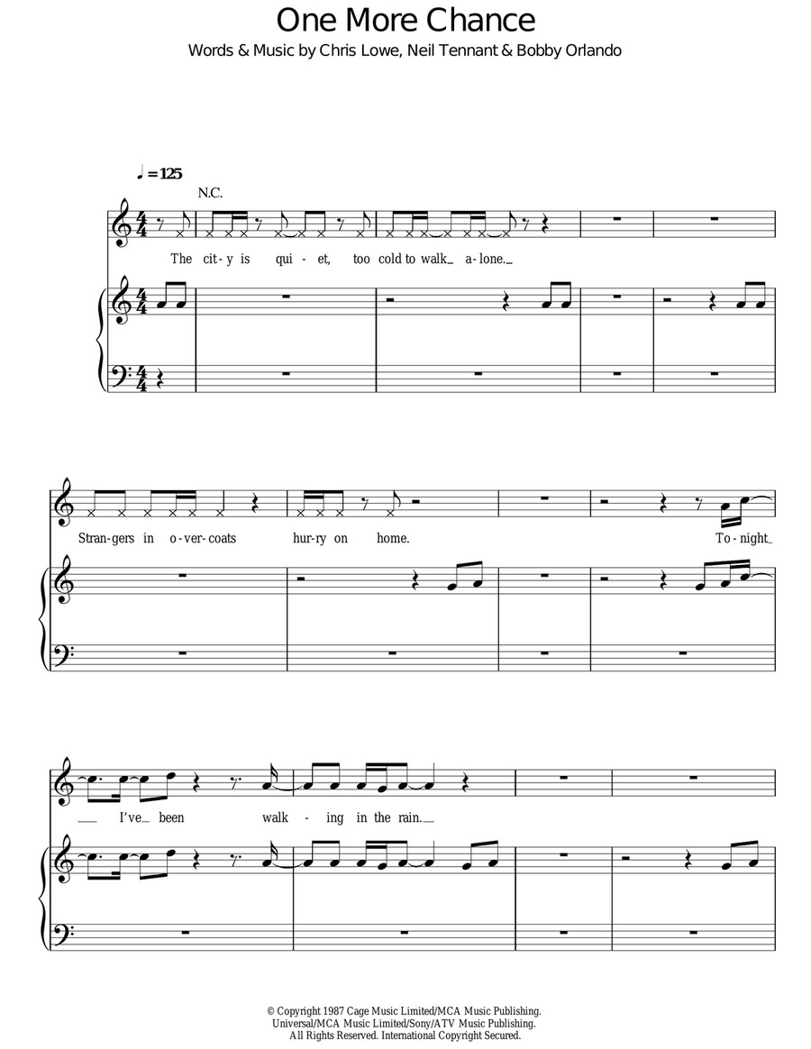 One More Chance Acoustic Guitar scores gallery preview page 1