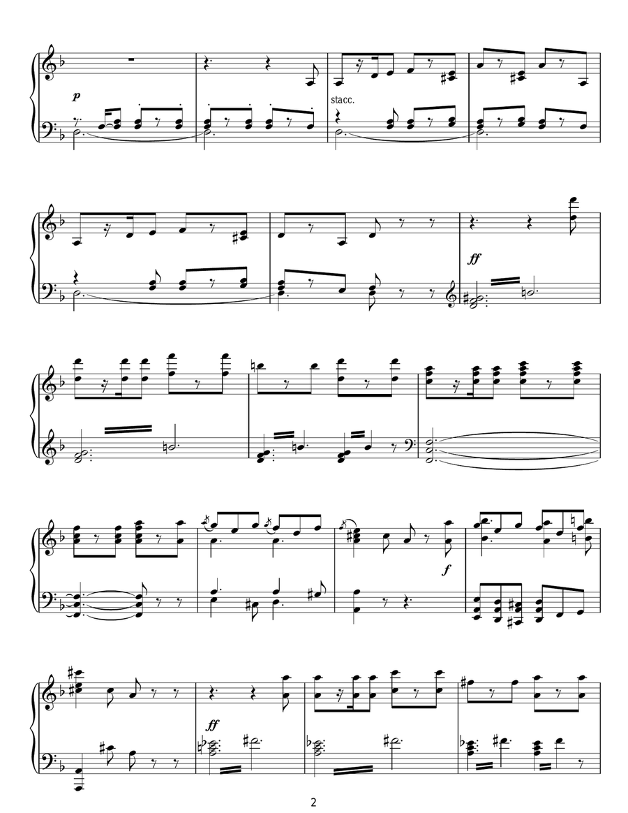 Allegro Agitato (from 'In Autumn' Op. 11) Piano Solo scores gallery preview page 2