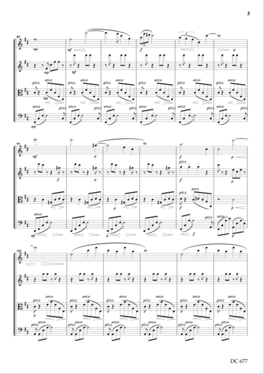 String Quartet No 0 SCORE String Quartet scores gallery preview page 5