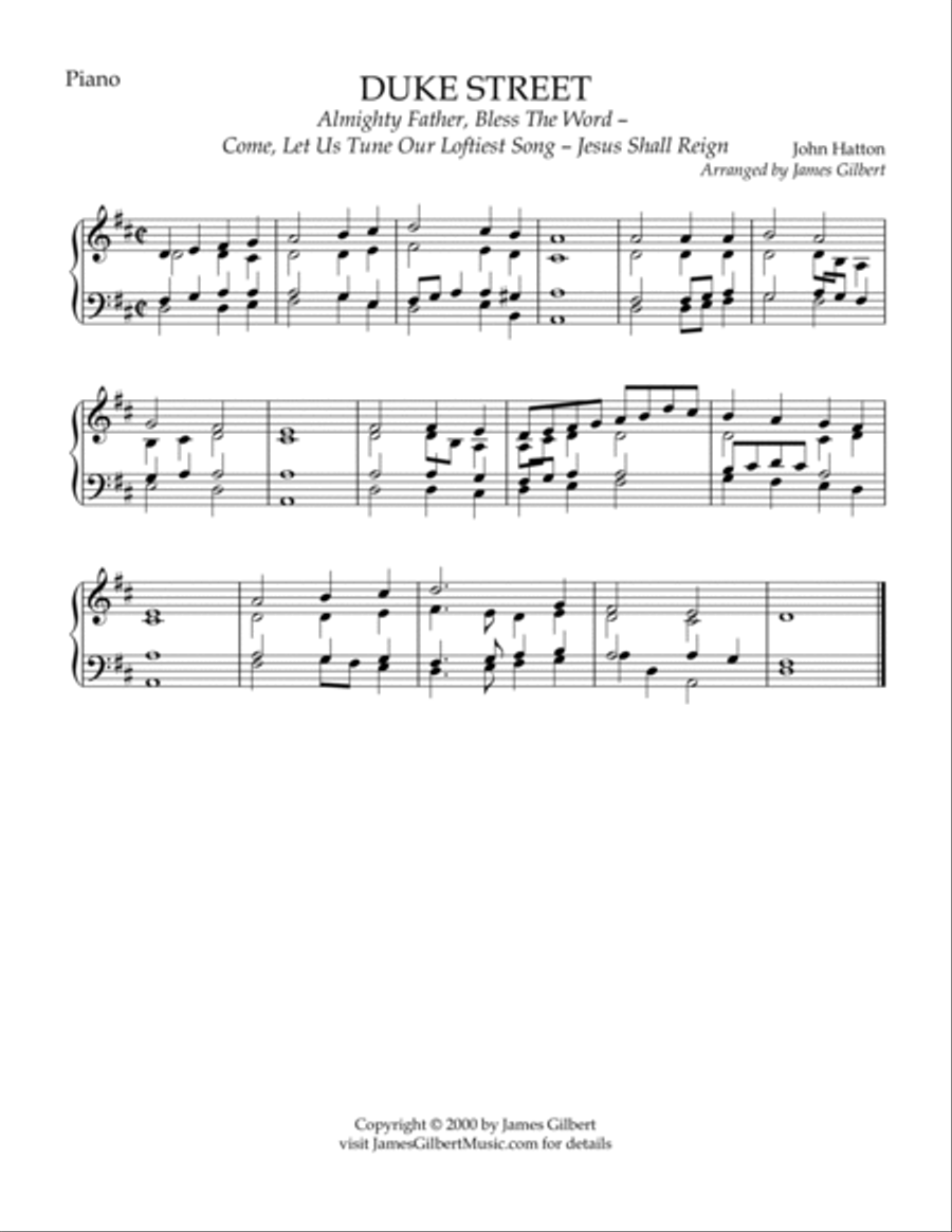 DUKE STREET (Jesus Shall Reign) Small Ensemble scores gallery preview page 3