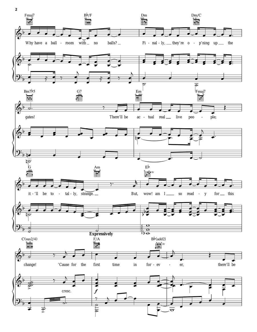 For The First Time In Forever (from Frozen) Guitar scores gallery preview page 2