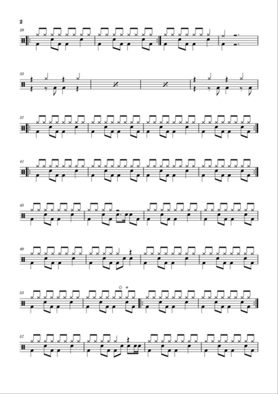 I Can't Tell You Why Drum Set scores gallery preview page 2