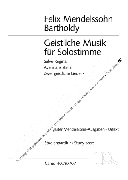 Werke fur Solostimme und Orchester