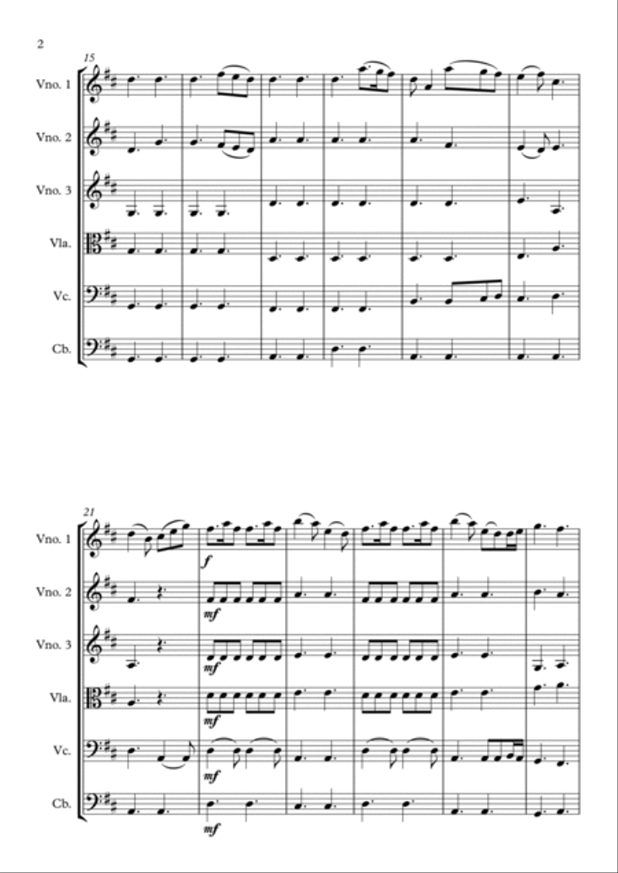 A Thousand Years String Orchestra scores gallery preview page 2