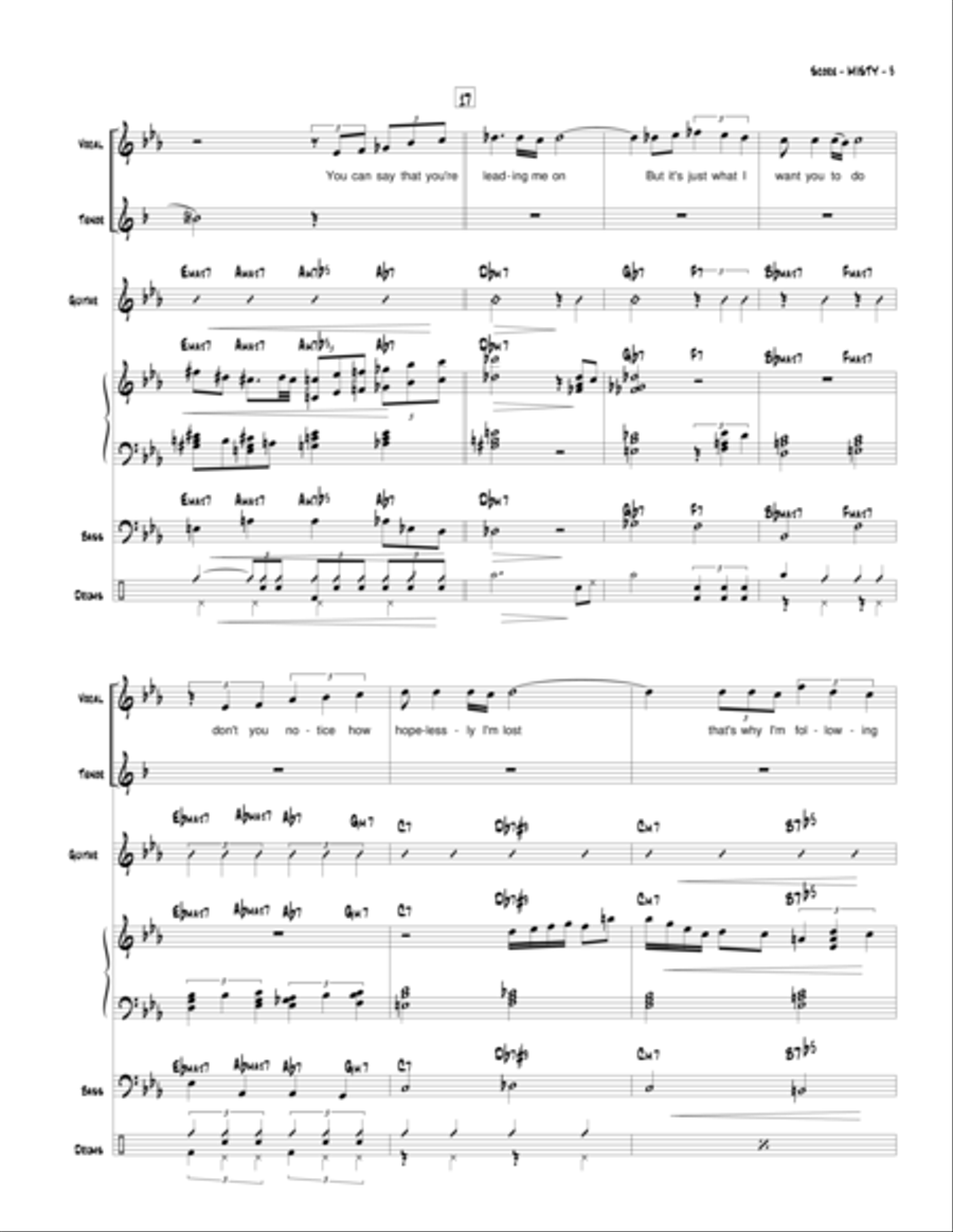 Misty Misty Small Ensemble scores gallery preview page 4