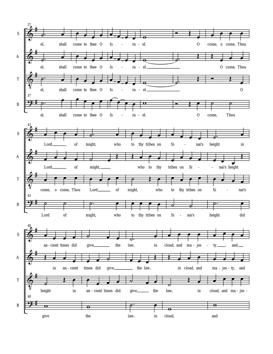 Veni, veni, Emmanuel / O come, o come, Emmanuel (SATB, a cappella) arranged by Sarah Jaysmith (Tradi image number null