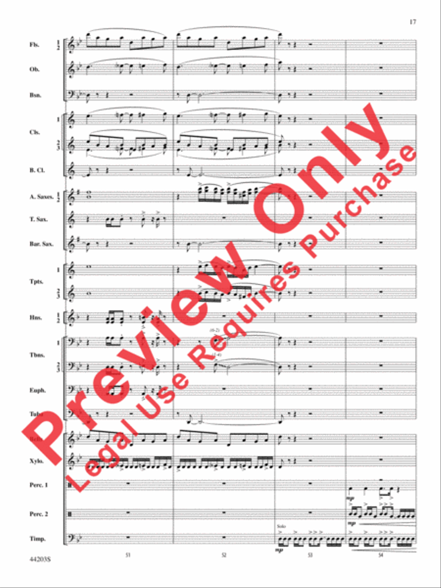 Loco Motion Concert Band scores gallery preview page 17