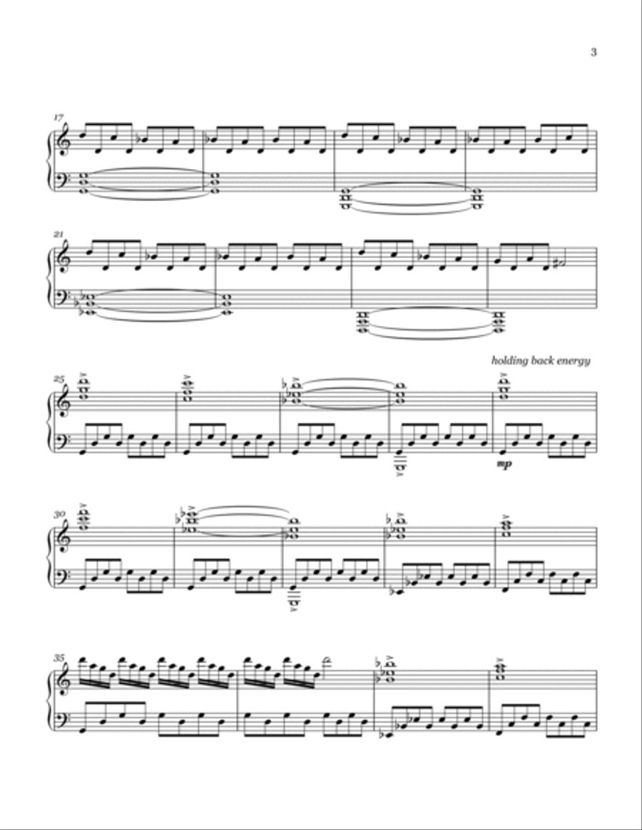 HALOS AROUND THE MOON HALOS AROUND THE MOON Piano Solo scores gallery preview page 3