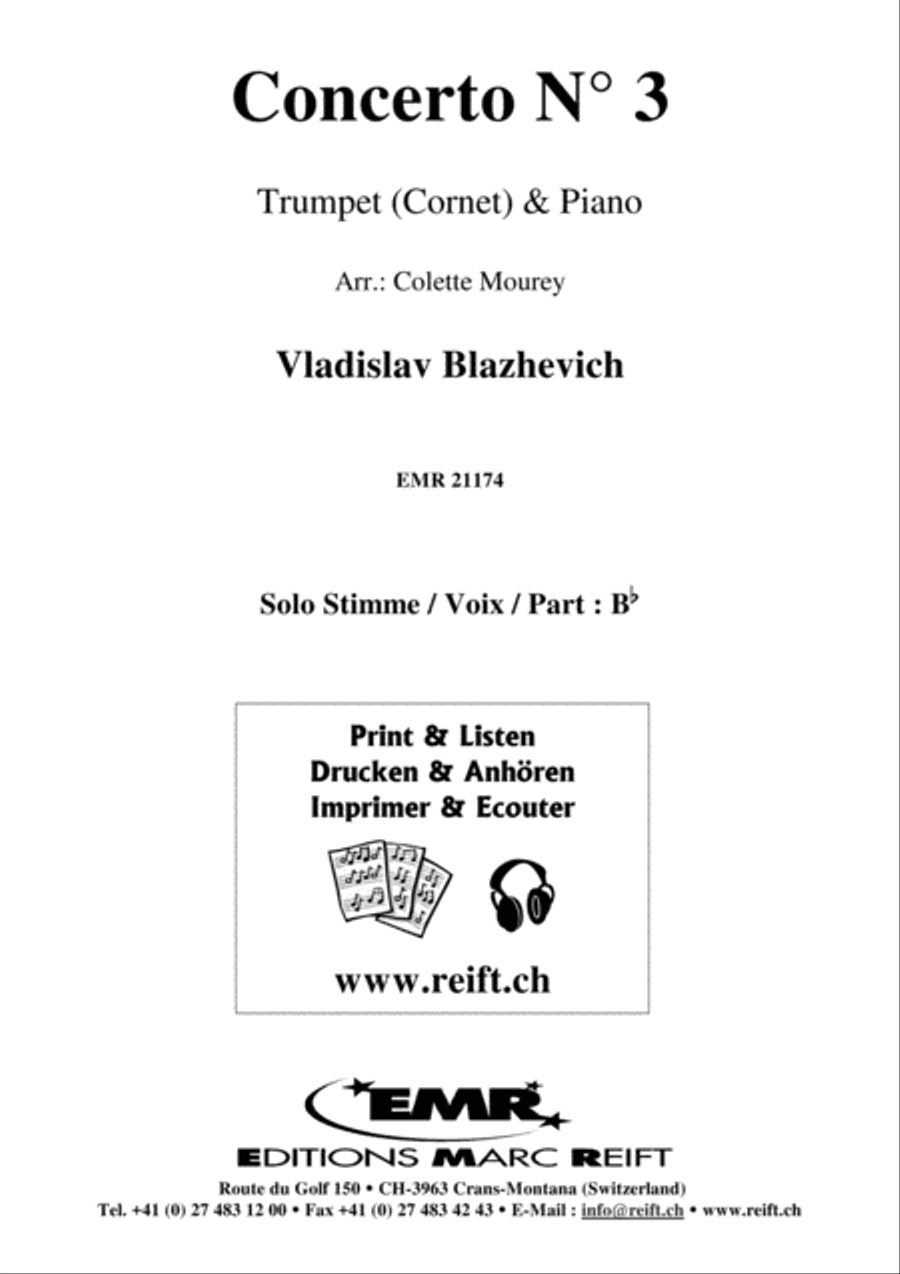 Concerto No. 3 Cornet scores gallery preview page 2