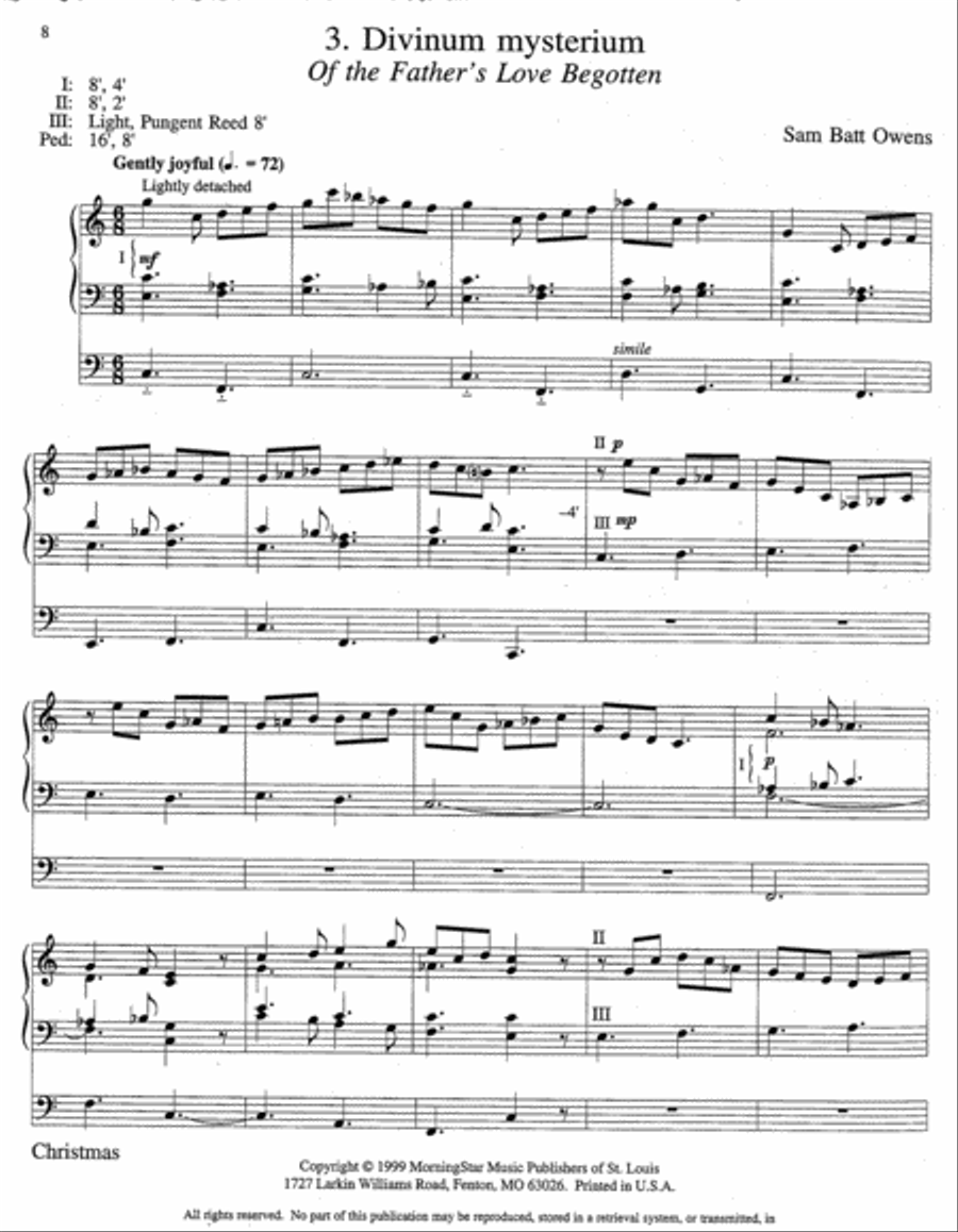 Six Meditations on Plainsong Melodies Organ scores gallery preview page 4