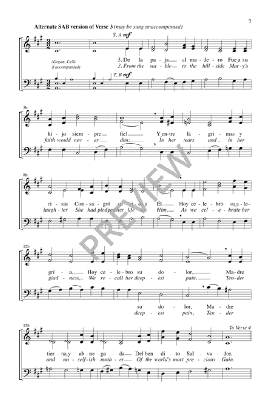 Como Estrella en Claro Cielo / As a Star on Cloudless Evenings 3-Part scores gallery preview page 7
