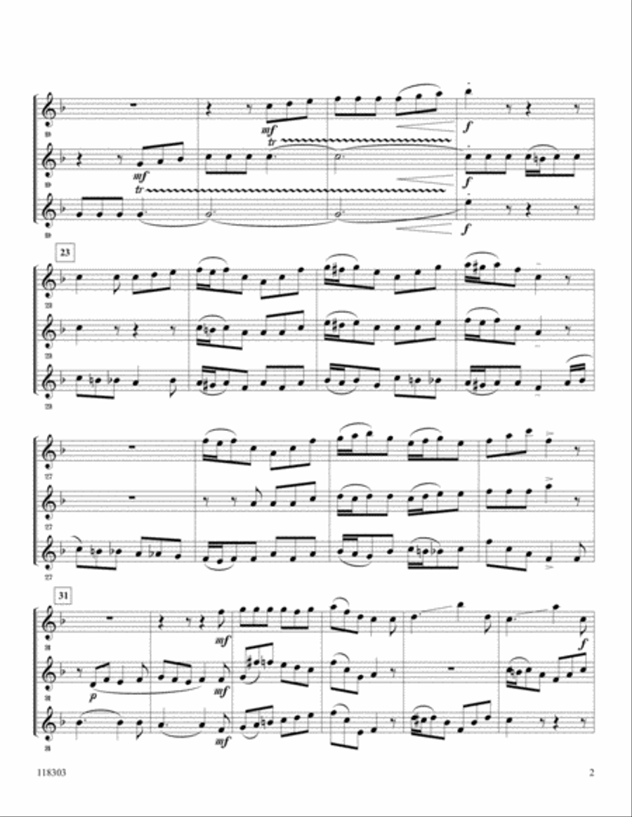 Redeemed Clarinet Trio scores gallery preview page 2