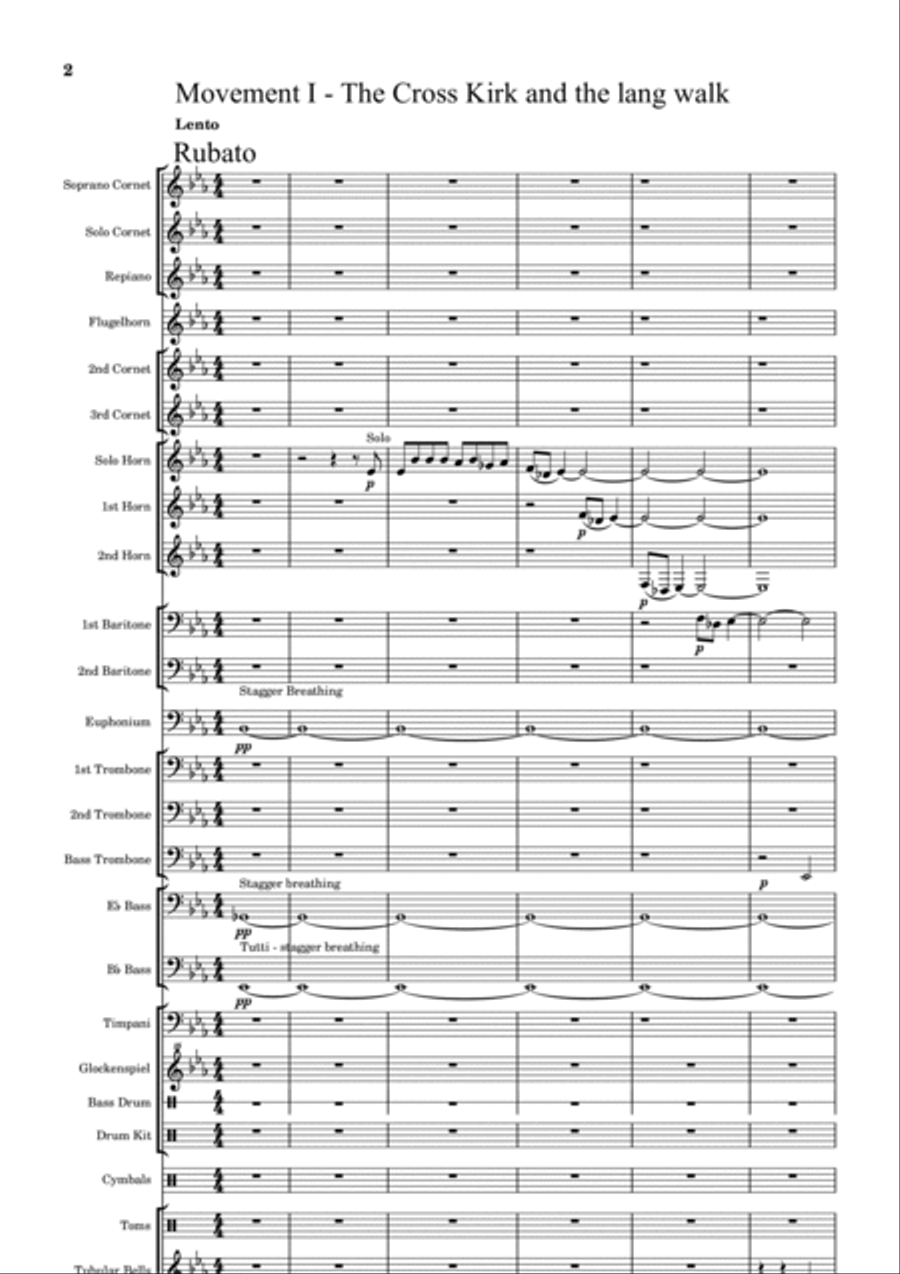 The Peebles Beltane Festival Suite (Opus 1) Brass Band scores gallery preview page 2