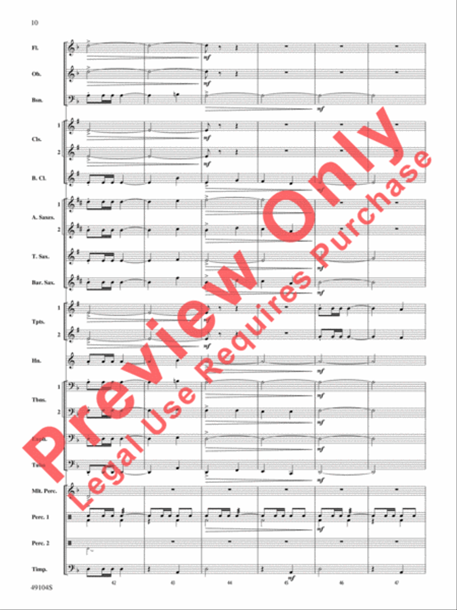 Folk Song Celebration Folk Song Celebration Concert Band scores gallery preview page 11