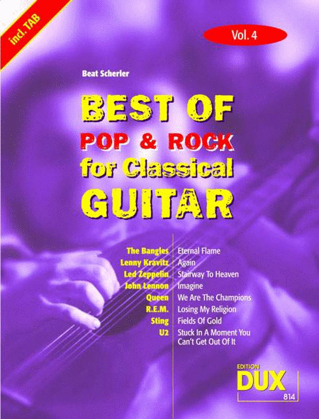 Best of Pop and Rock for Classical Guitar Band 4