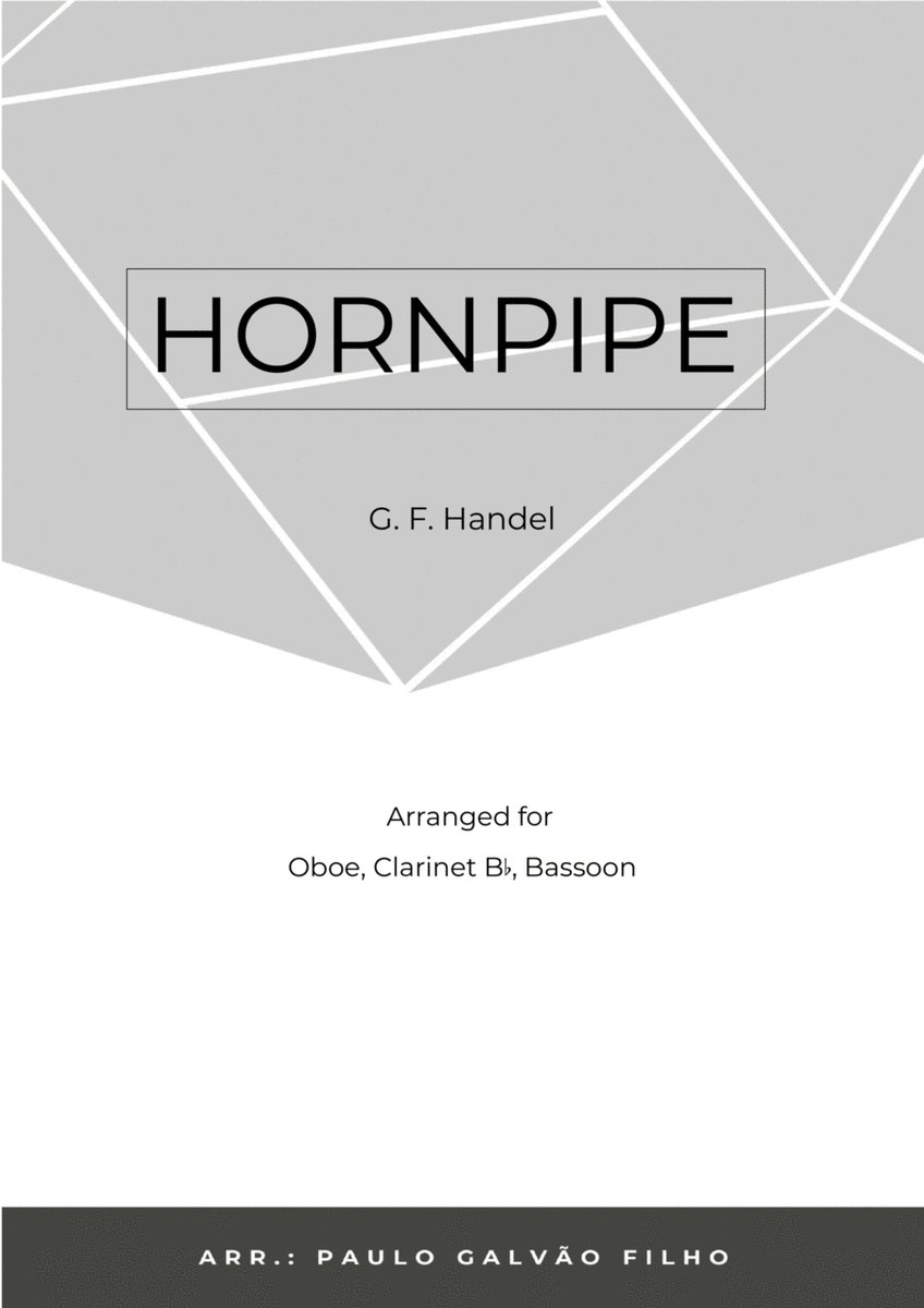 HORNPIPE - HANDEL - WIND TRIO (OBOE, CLARINET & BASSOON image number null
