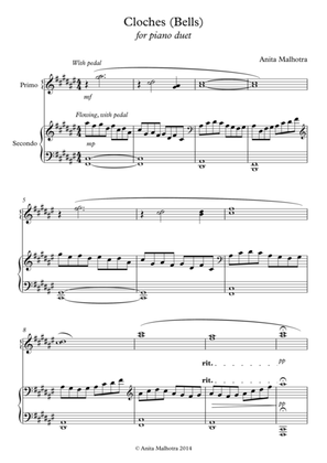 Cloches (Bells) - Piano Duet
