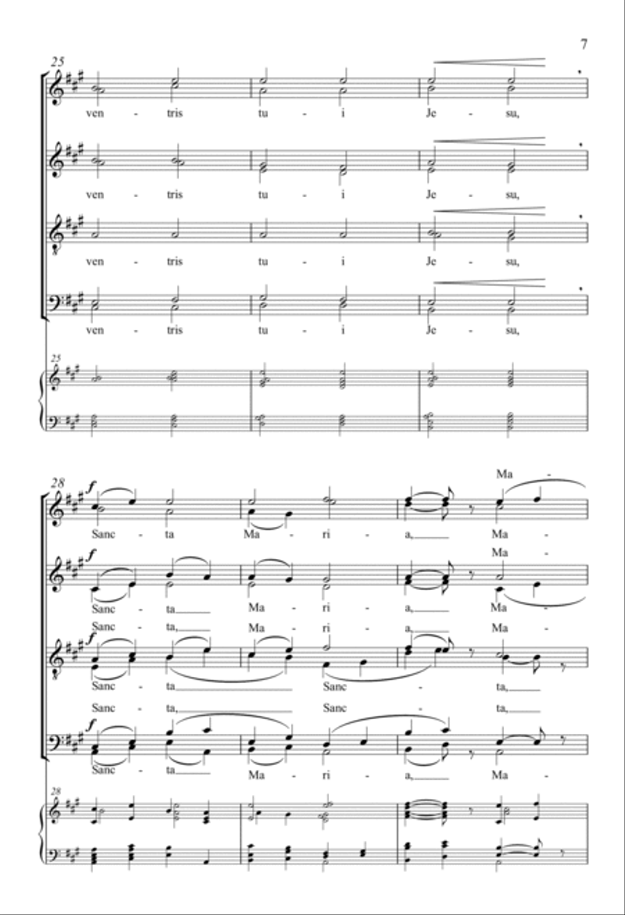 Ave Maria 4-Part scores gallery preview page 5