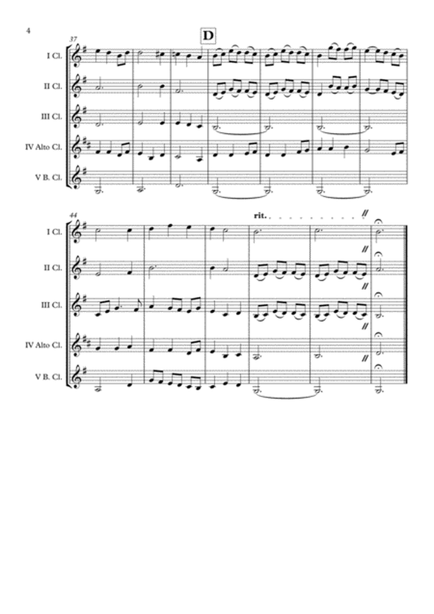 "Away In A Manger" Clarinet Choir arr. Adrian Wagner image number null