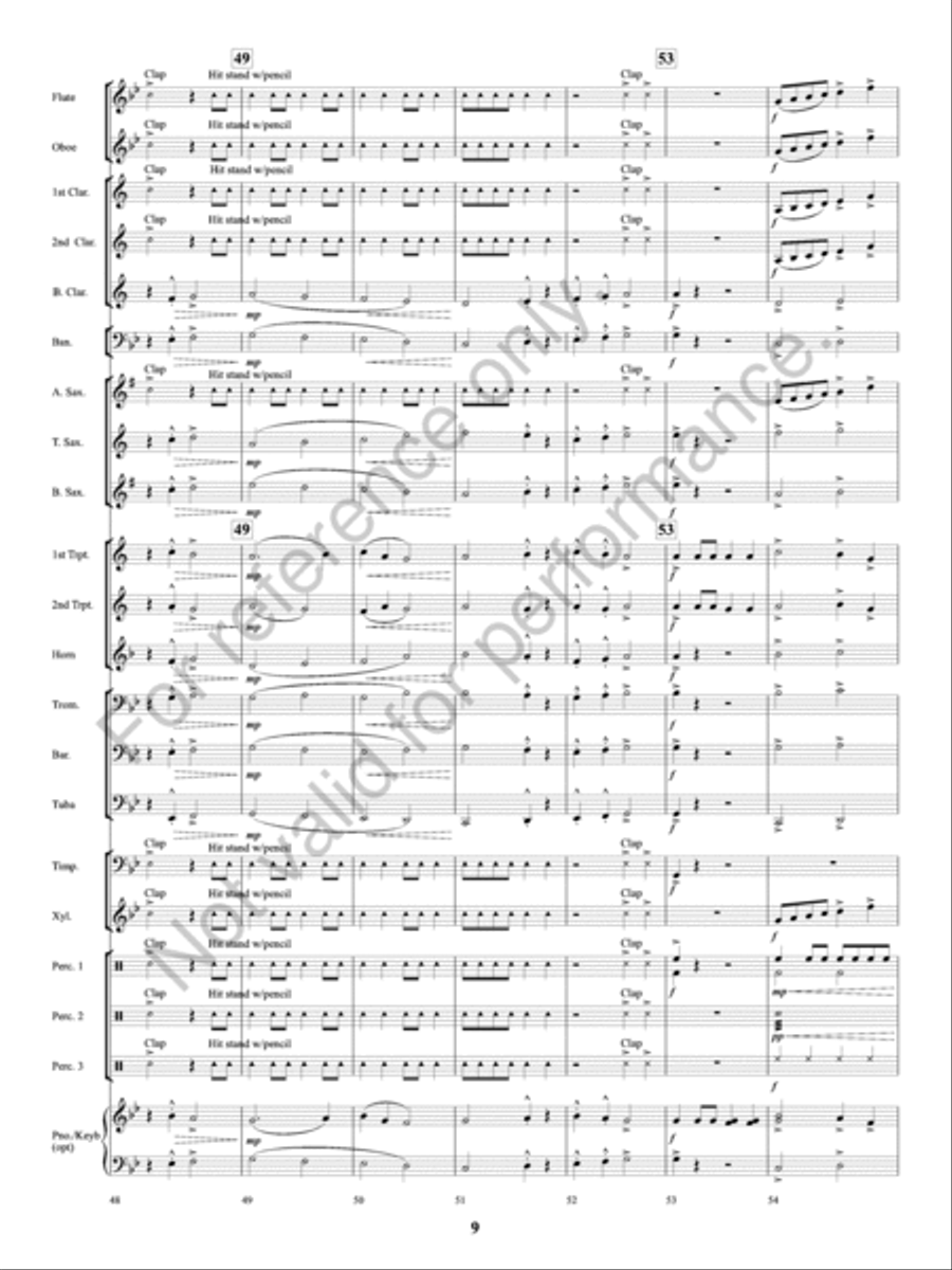 Volcano! Volcano! Concert Band scores gallery preview page 10