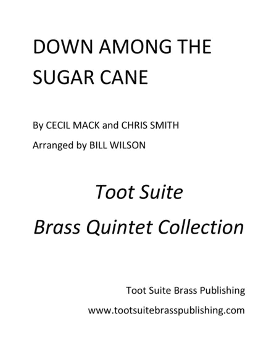Down Among the Sugar Cane Brass Quintet scores gallery preview page 1