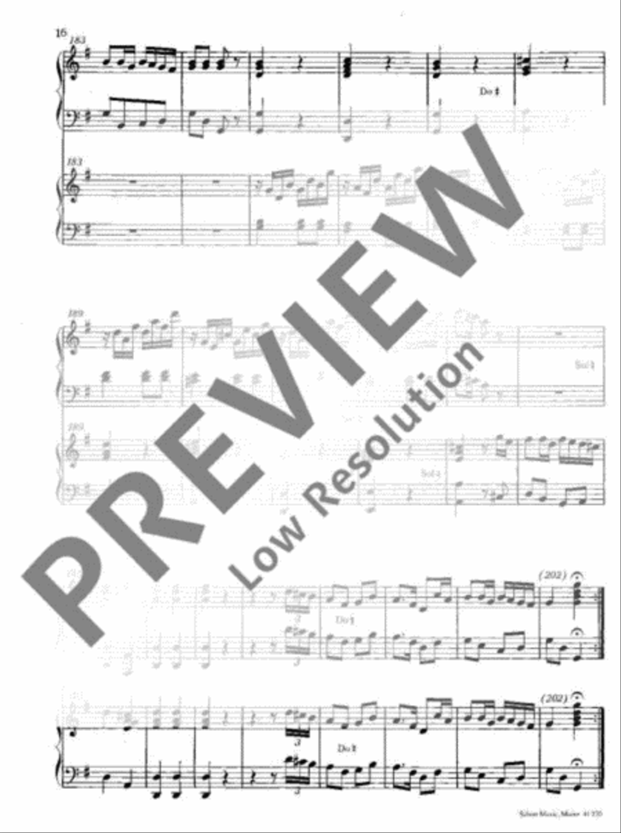One Concerto for two Organs Harp scores gallery preview page 17