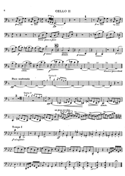 Brahms String Quintet Op34 for 2 vlns viola and 2 Cellos (Brown) CELLO 2 part
