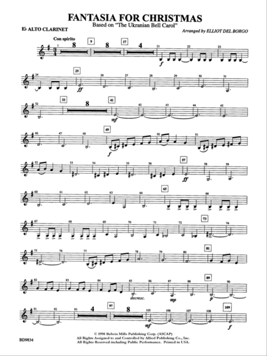 Fantasia for Christmas (based on 