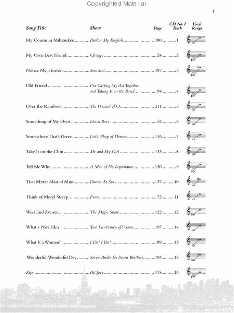 Singer's Library of Musical Theatre – Vol. 2 Mezzo-Soprano Voice scores gallery preview page 3