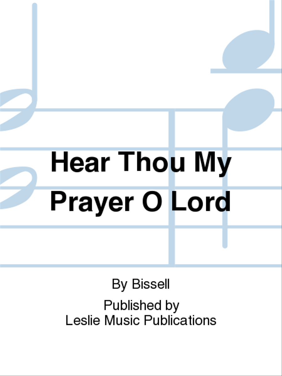 Hear Thou My Prayer O Lord 4-Part scores gallery preview page 1