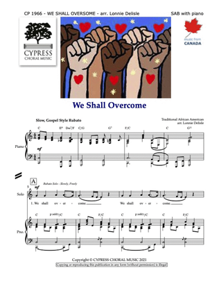 Book cover for We Shall Overcome SAB