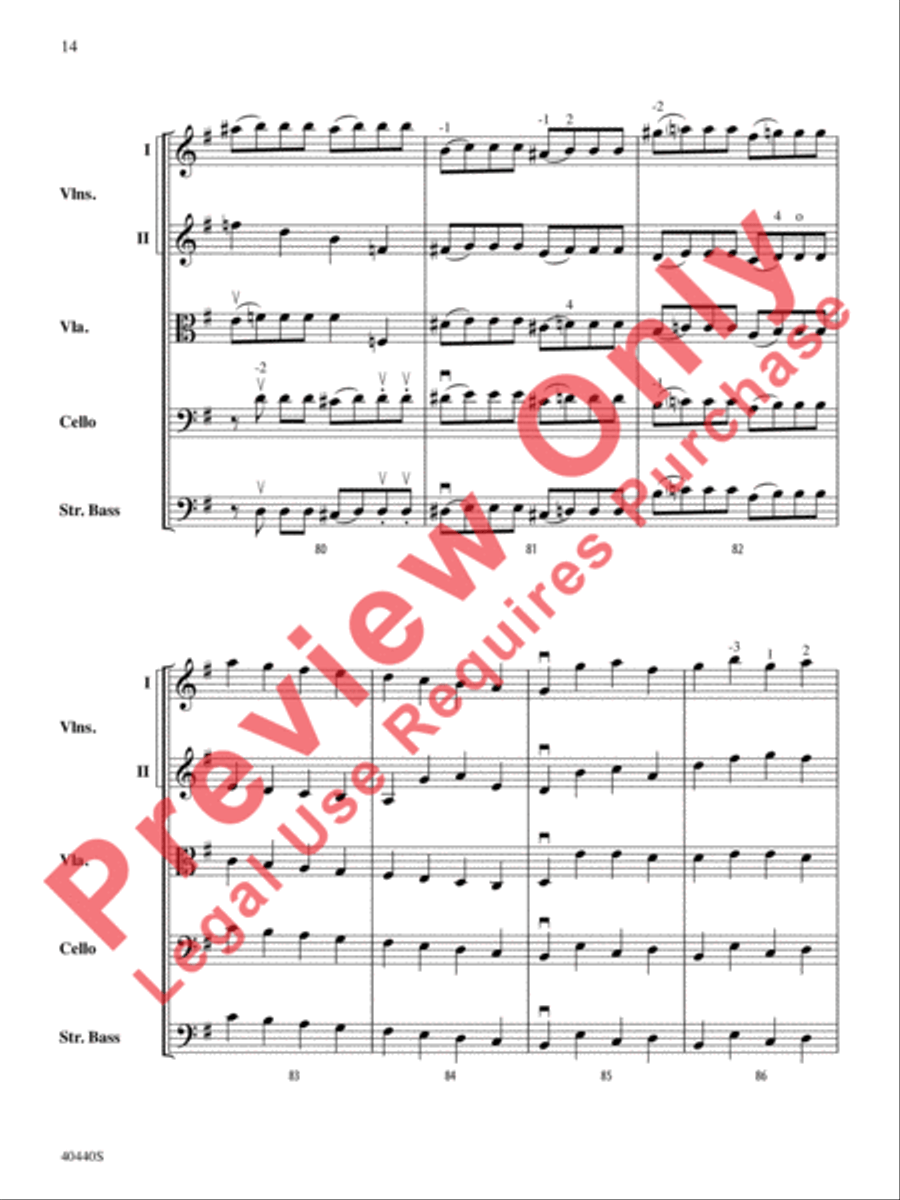 Symphony No. 29, K. 201 Symphony No. 29, K. 201 String Orchestra scores gallery preview page 15