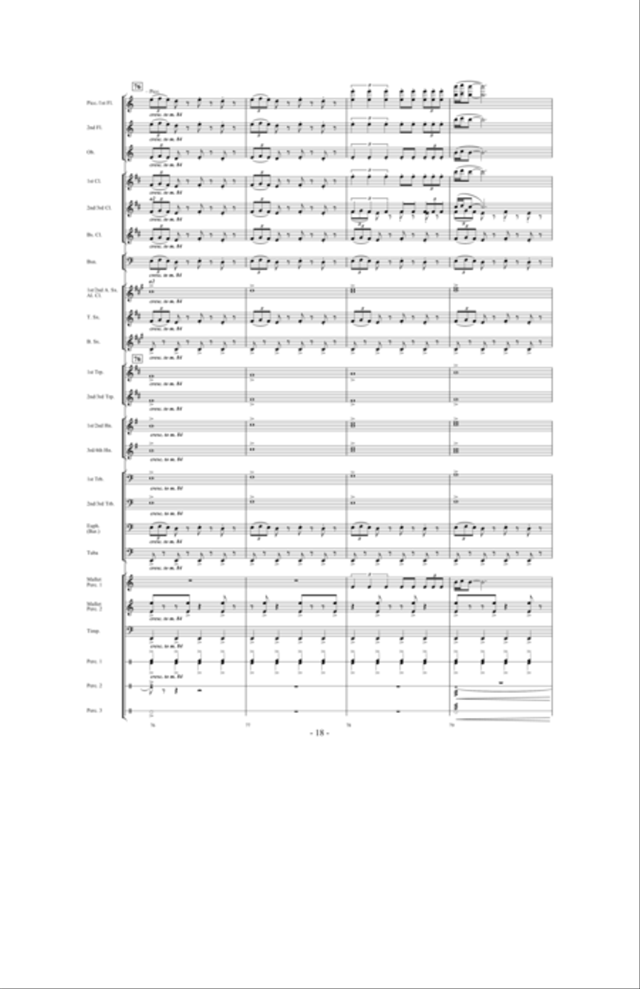 In Pursuit of Troy Concert Band scores gallery preview page 16