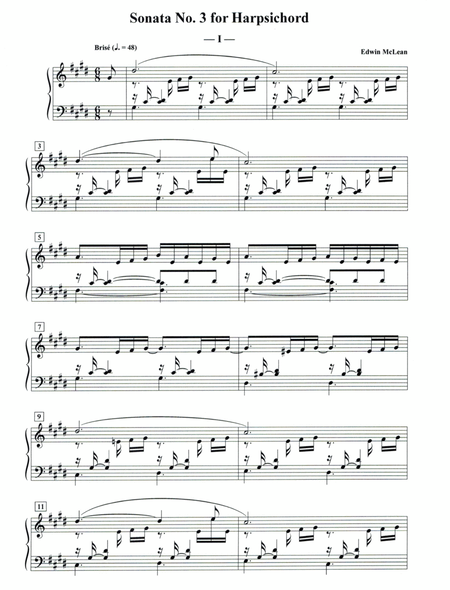 Sonata No. 3 for Harpsichord image number null