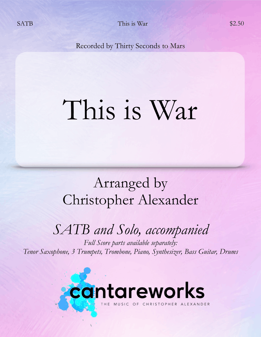 This Is War 4-Part scores gallery preview page 1