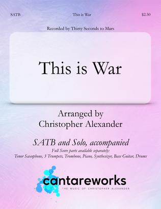 Book cover for This Is War