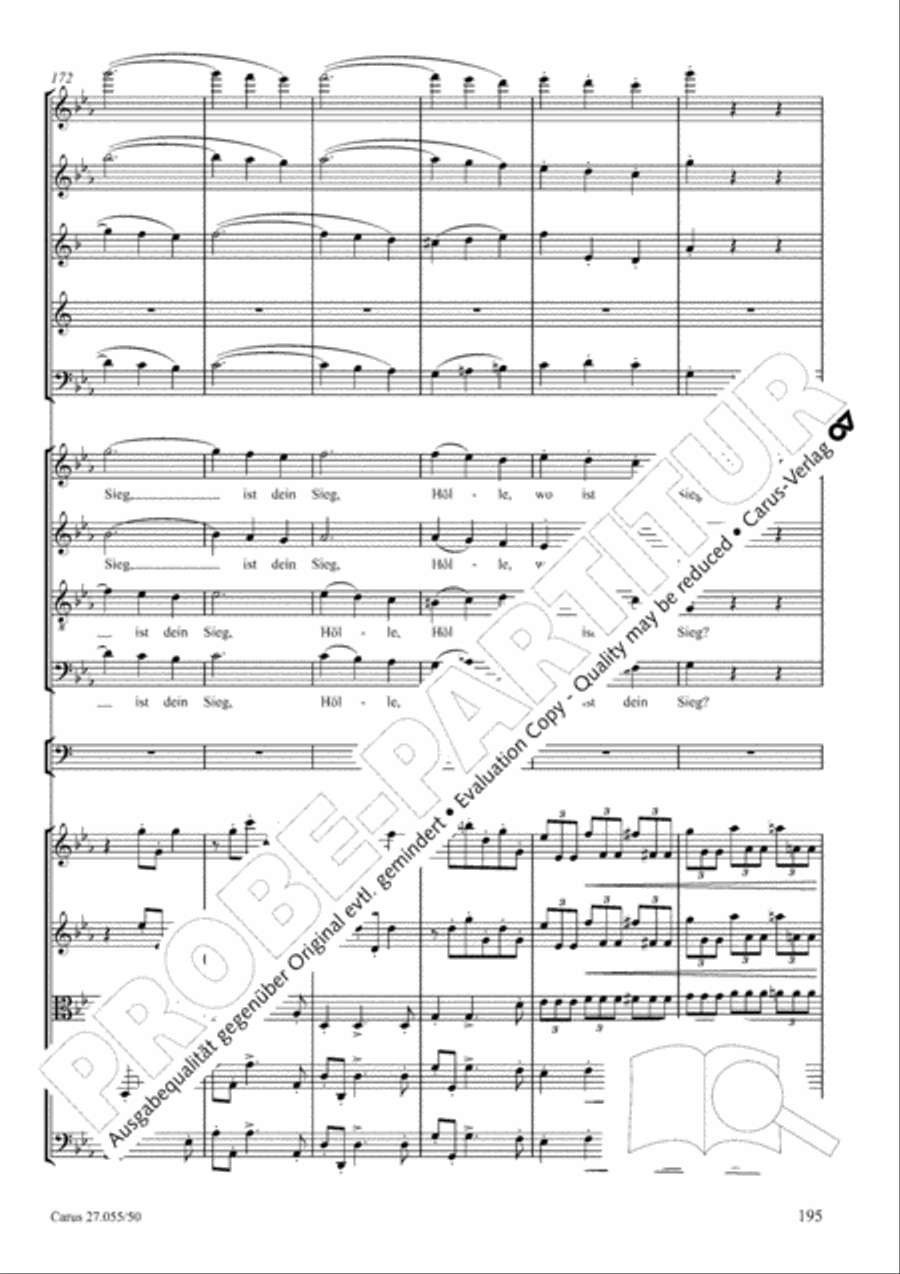 Ein Deutsches Requiem (German Requiem) 4-Part scores gallery preview page 202