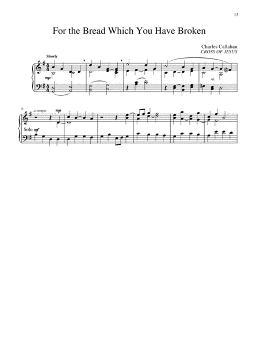 Communion Music for Manuals, Set 2 image number null