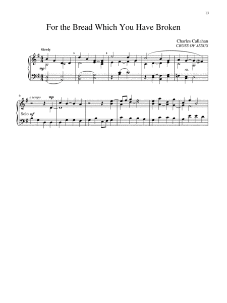 Communion Music for Manuals, Set 2 image number null