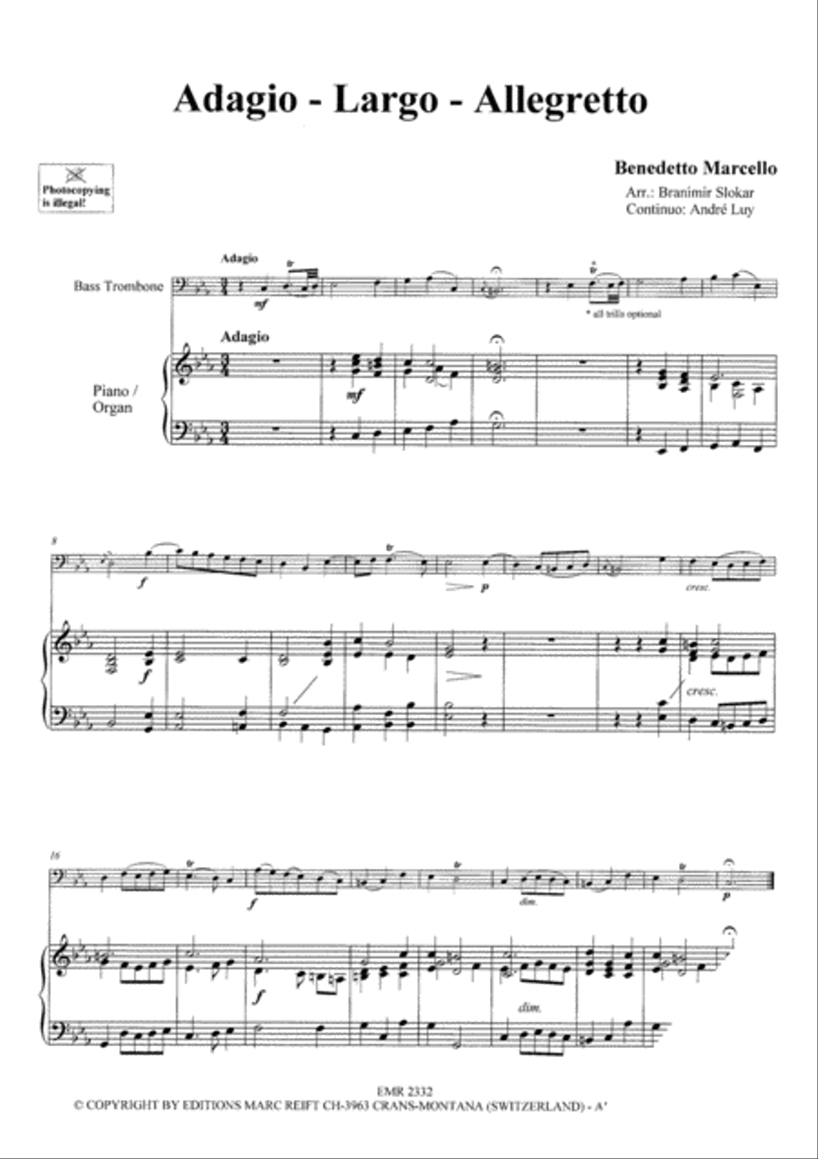 Baroque Masterpieces Trombone scores gallery preview page 3
