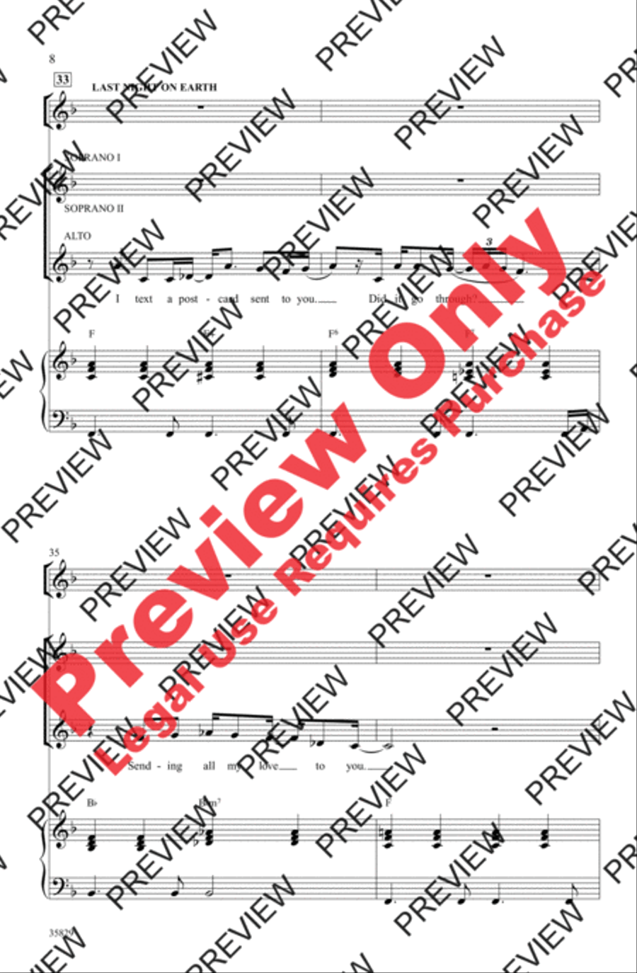 Green Day on Stage: Selections from American Idiot Women's Choir scores gallery preview page 8