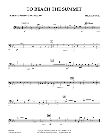 To Reach the Summit - Trombone/Baritone B.C./Bassoon