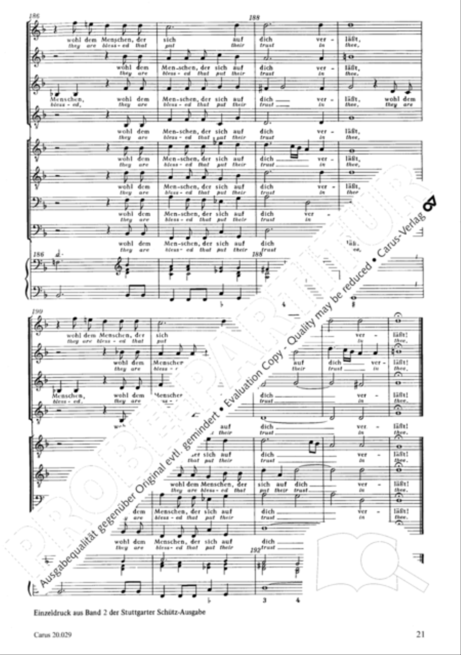 How beautiful is thy dwelling place (Wie lieblich sind deine Wohnungen) Men's Choir scores gallery preview page 28