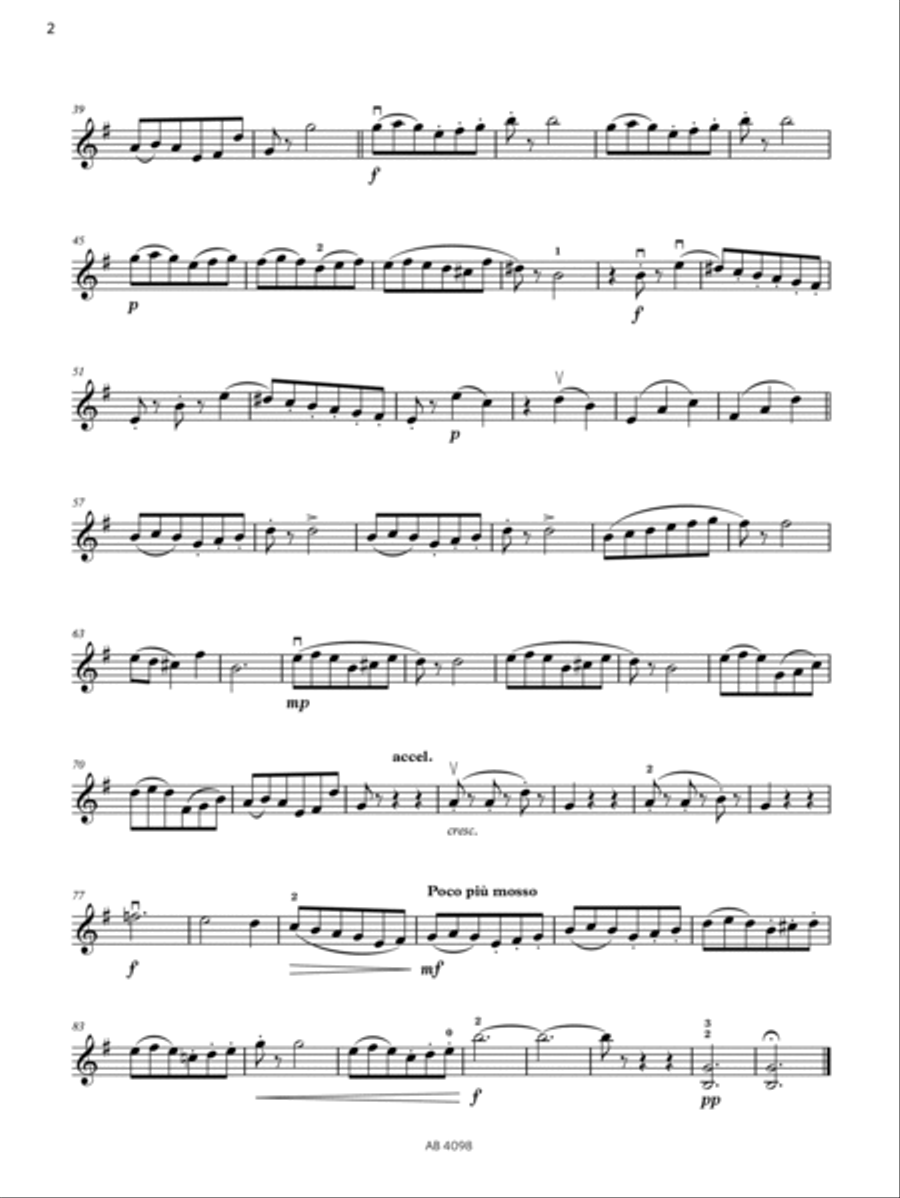 Ländler (Grade 4, B3, from the ABRSM Violin Syllabus from 2024) Violin Solo scores gallery preview page 2