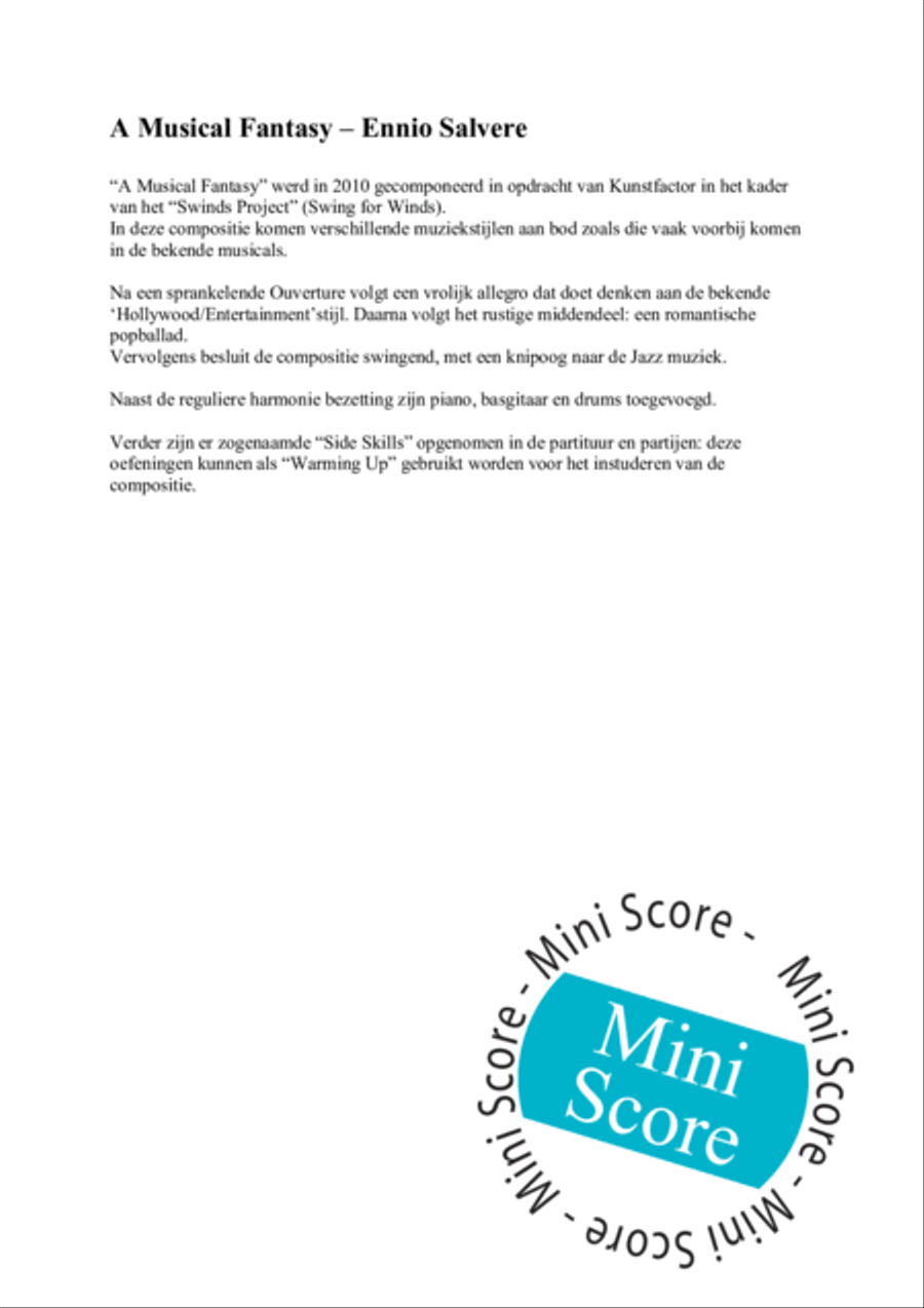 A Musical Fantasy Concert Band scores gallery preview page 5