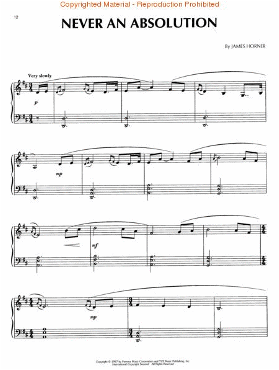 Titanic Piano, Vocal, Guitar scores gallery preview page 2