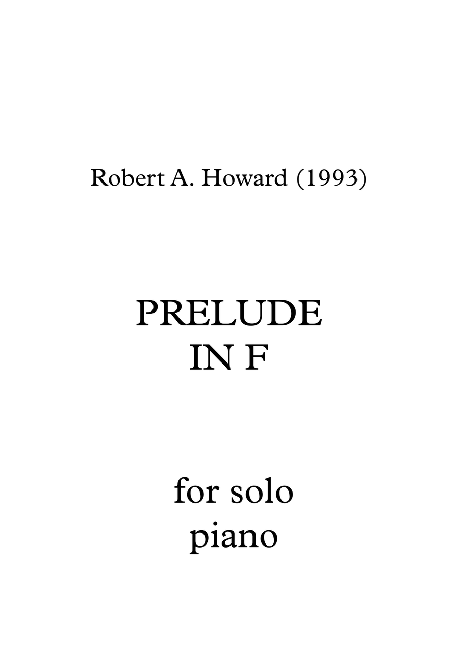 Prelude in F Piano Method scores gallery preview page 1