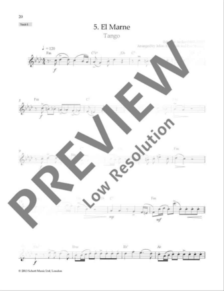 Argentinian Tango and Folk Tunes for Flute Flute Solo scores gallery preview page 21