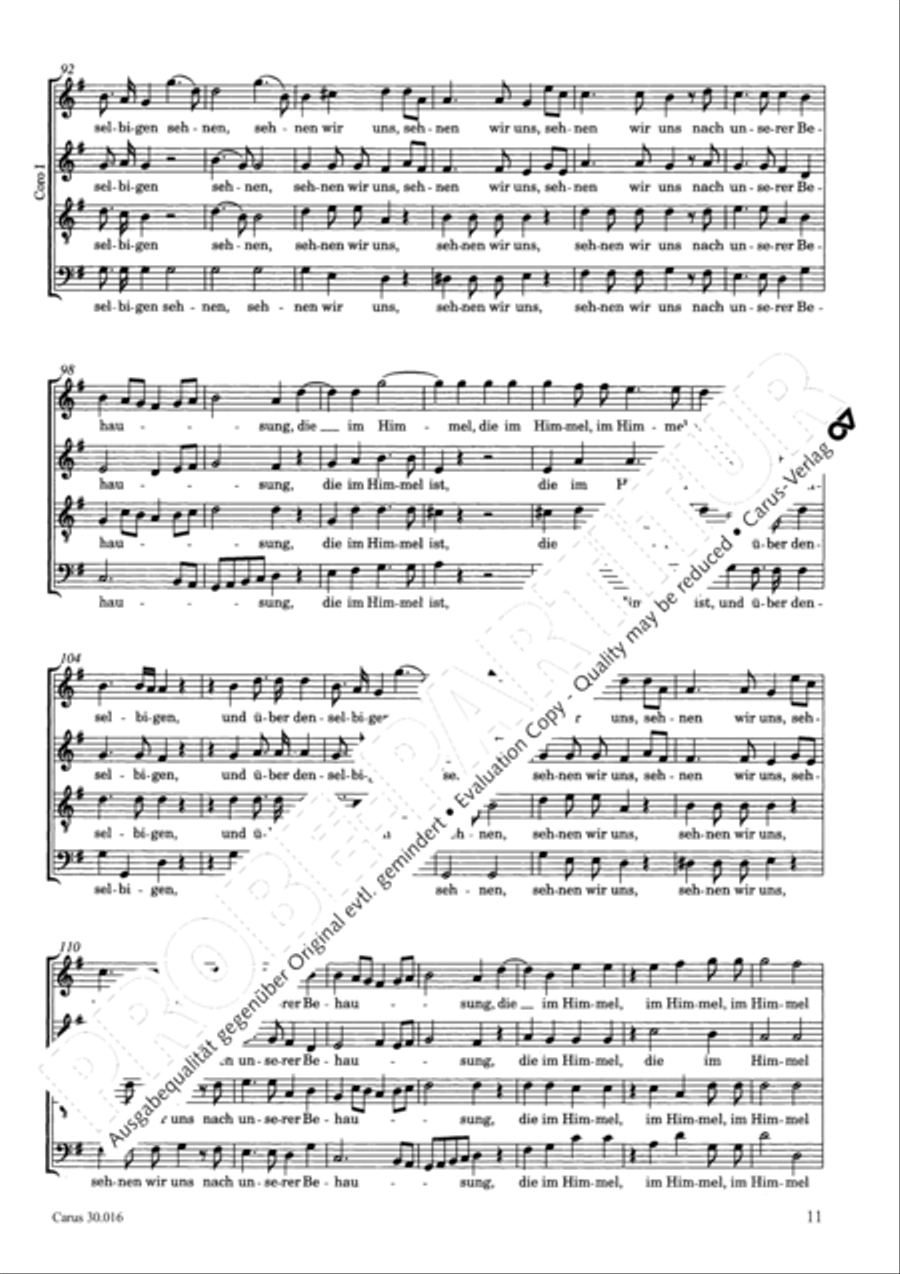 Wir wissen, so unser irdisches Haus 4-Part scores gallery preview page 12
